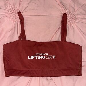 Gymshark social club bandeau, rose brown